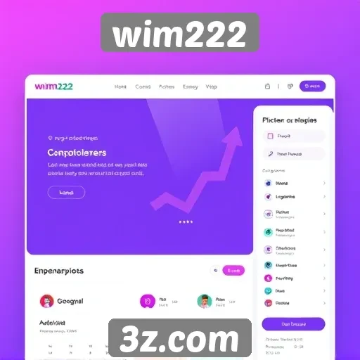 Explorando a interface do usuário do site Wim222