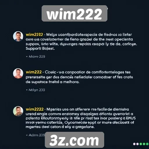 feedback dos usuários sobre o suporte do wim222